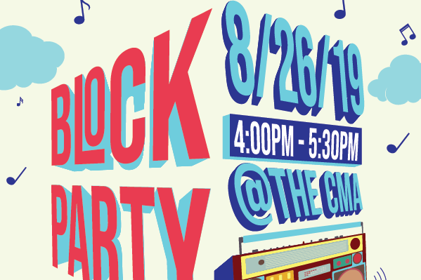 block party with boombox